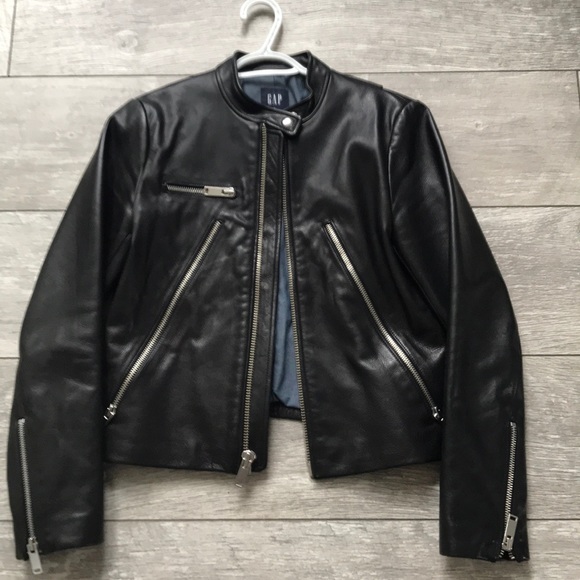 Gap genuine cow leather jacket - Picture 1 of 7